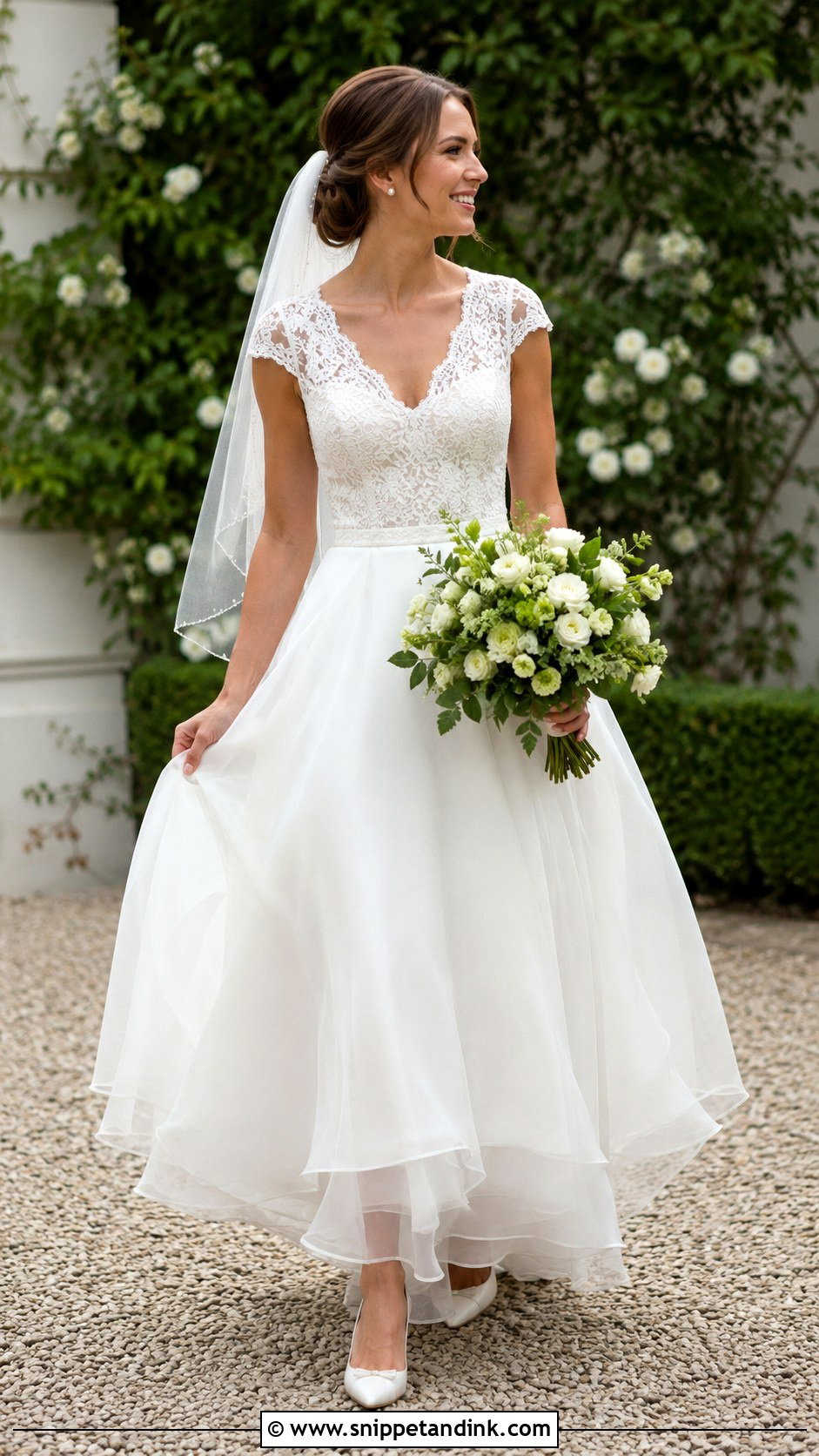 Kate Wedding Dress With Cap Sleeves - Snippet and Ink - 20 Kate Wedding Dress Ideas