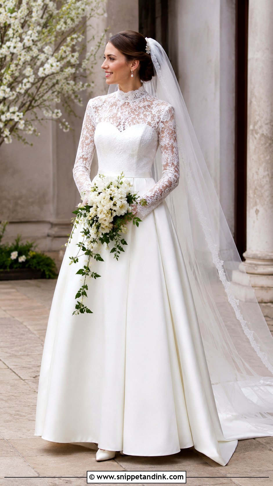 Kate Wedding Dress With High Neck - Snippet and Ink - 20 Kate Wedding Dress Ideas