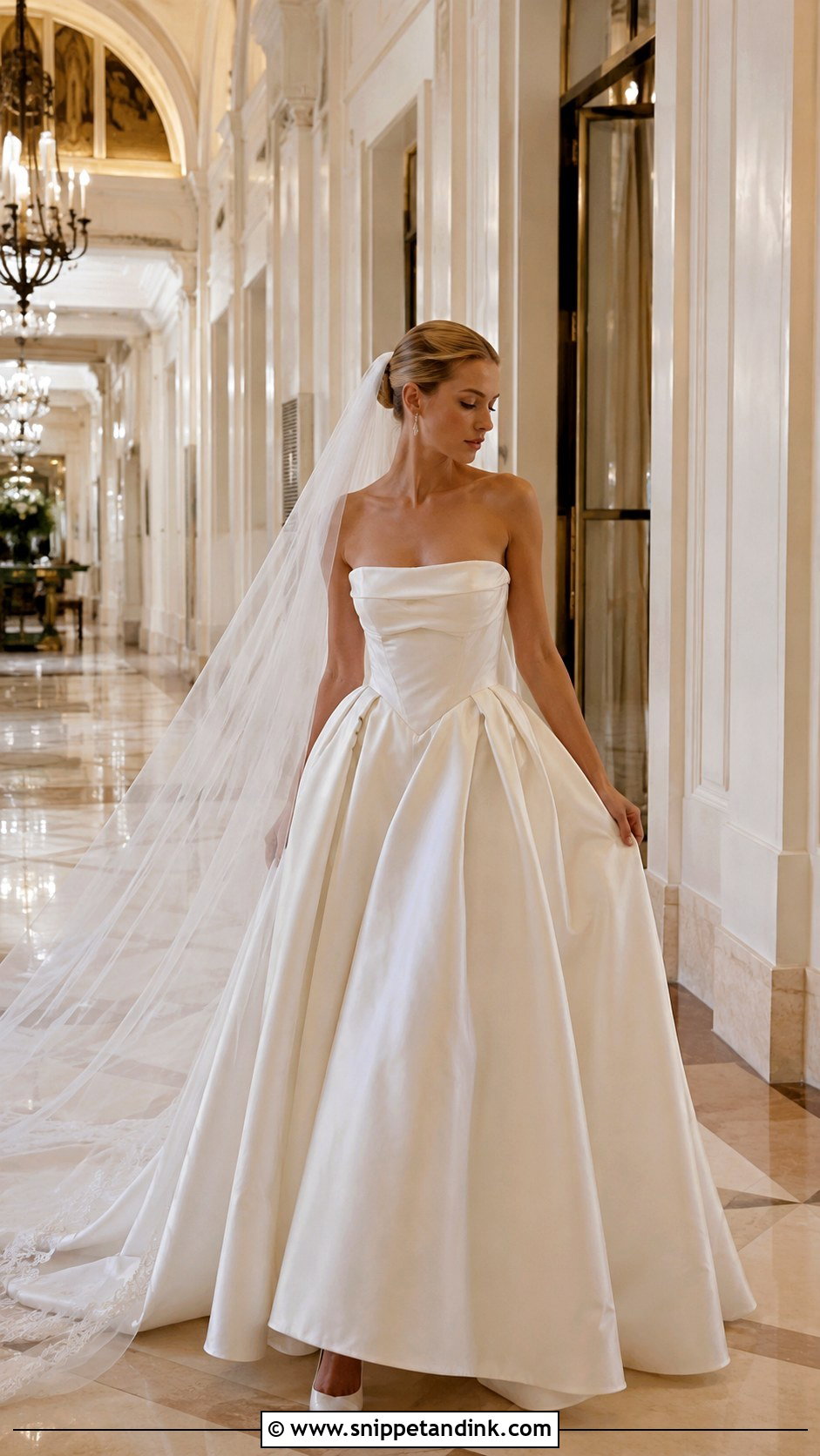 Katherine Tash Eloise Ball Gown With Cathedral Veil - Snippet and Ink - 20 Katherine Tash Bridal Ideas
