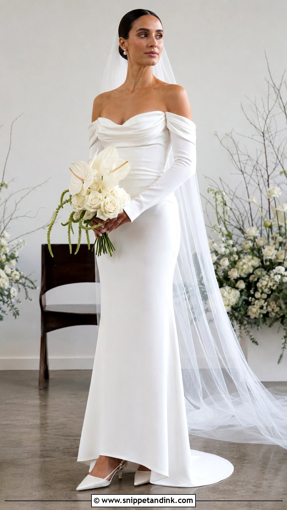 Katherine Tash Laurel Gown With Detachable Sleeves - Snippet and Ink - 20 Katherine Tash Bridal Ideas