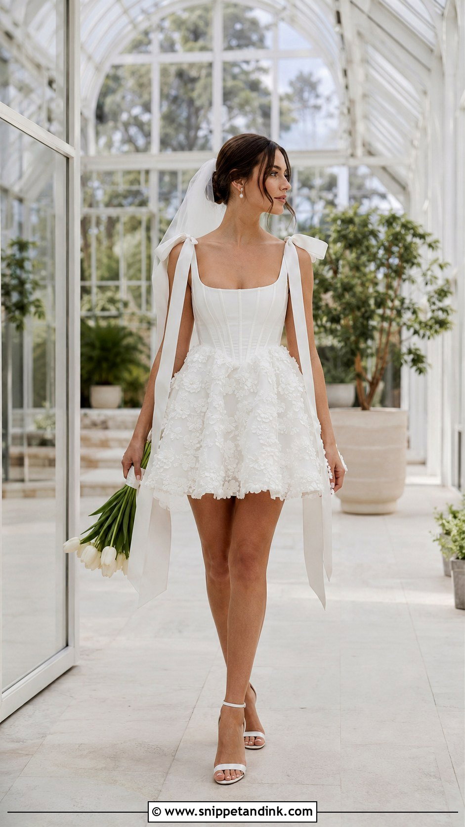 Katherine Tash Lilou Gown With Floral Details - Snippet and Ink - 20 Katherine Tash Bridal Ideas