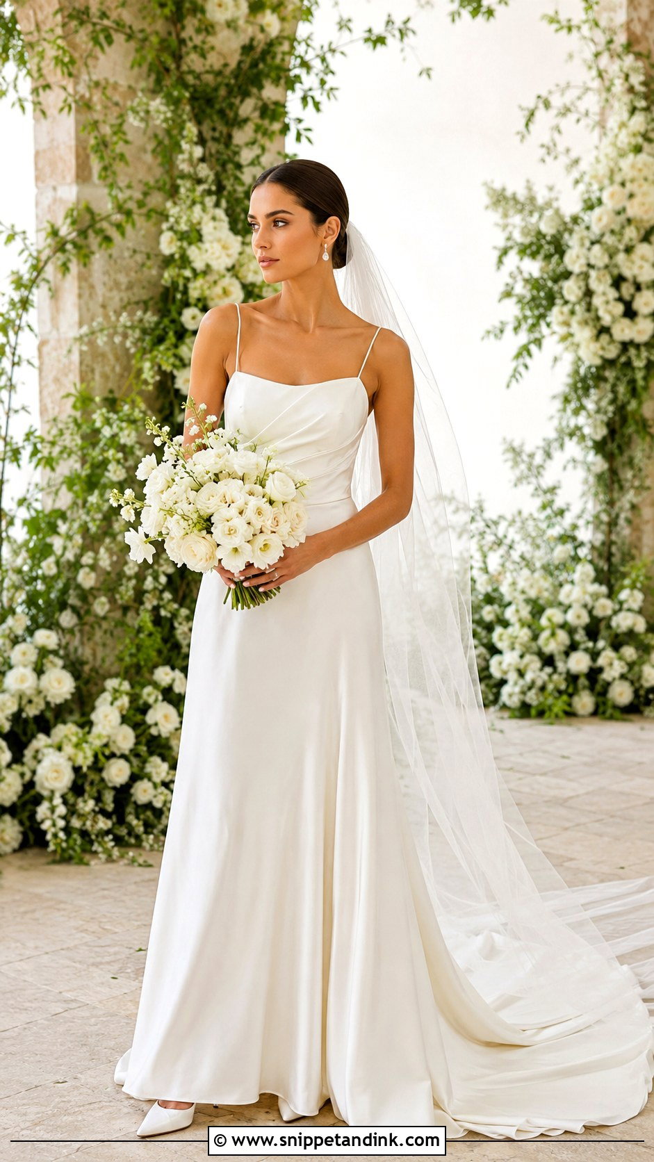 Katherine Tash Stella Gown With Draped Veil - Snippet and Ink - 20 Katherine Tash Bridal Ideas