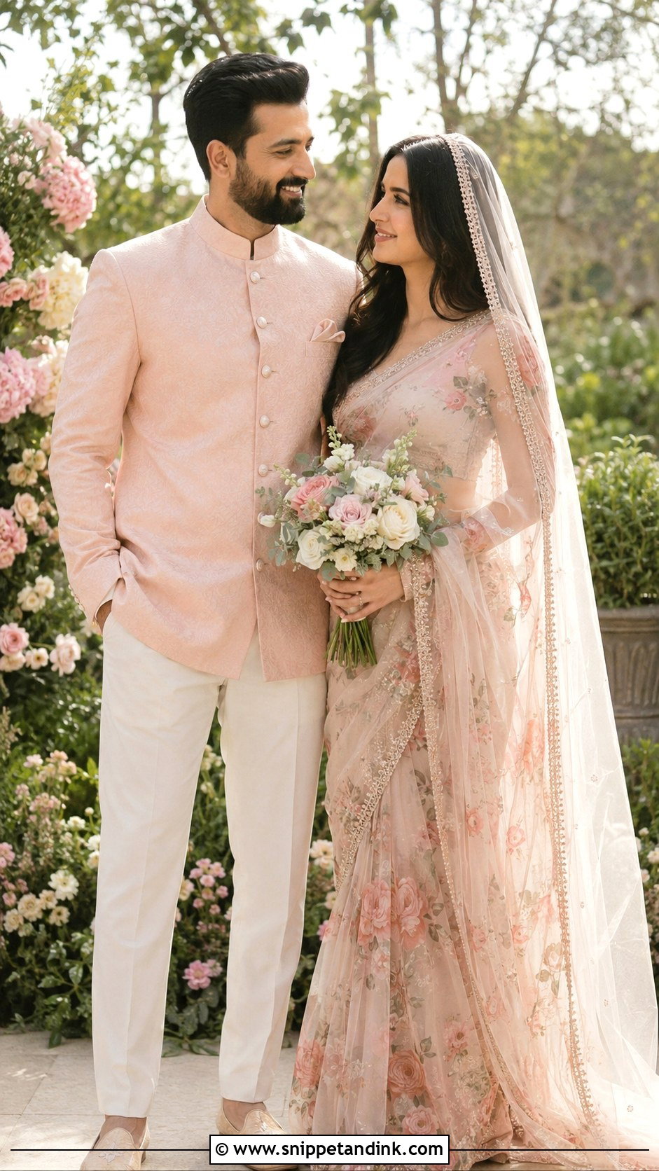 Katrina Kaif And Vicky Kaushal Pink Sundowner Look - Snippet and Ink - 20 Katrina Kaif Vicky Kaushal Wedding Looks