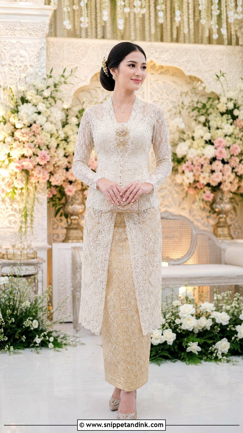 Kebaya Wedding Outfit - Snippet and Ink - 30 Asian Wedding Dress Ideas
