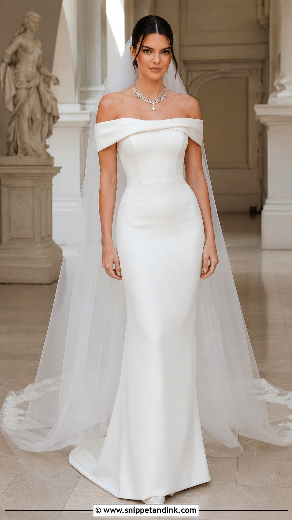 Kendall Jenner Off Shoulder Wedding Dress - Snippet and Ink - 20 Kendall Jenner Wedding Dress Ideas