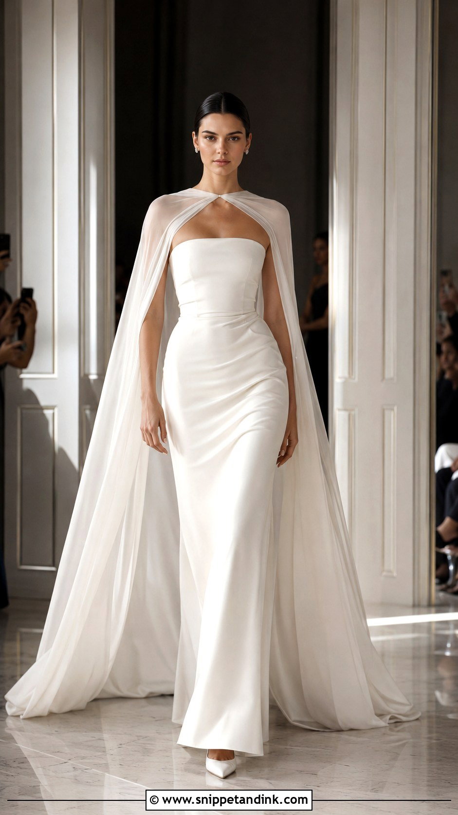 Kendall Jenner Wedding Dress With Cape - Snippet and Ink - 20 Kendall Jenner Wedding Dress Ideas