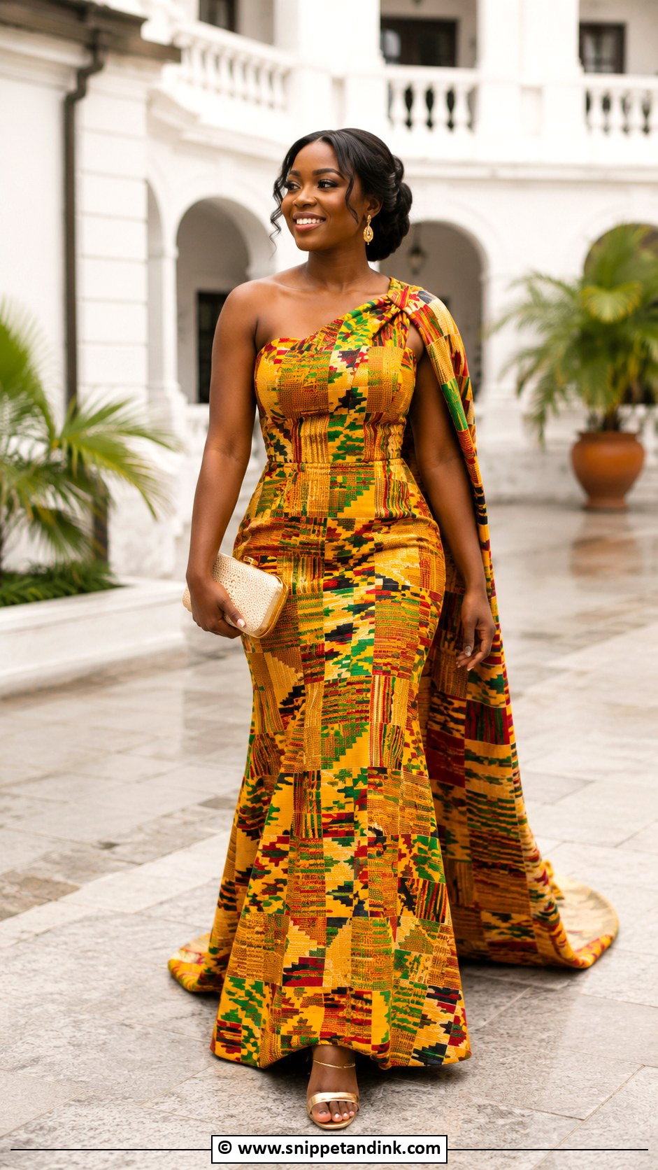 Kente Wedding Dress - Snippet and Ink - 30 African Wedding Dress Ideas