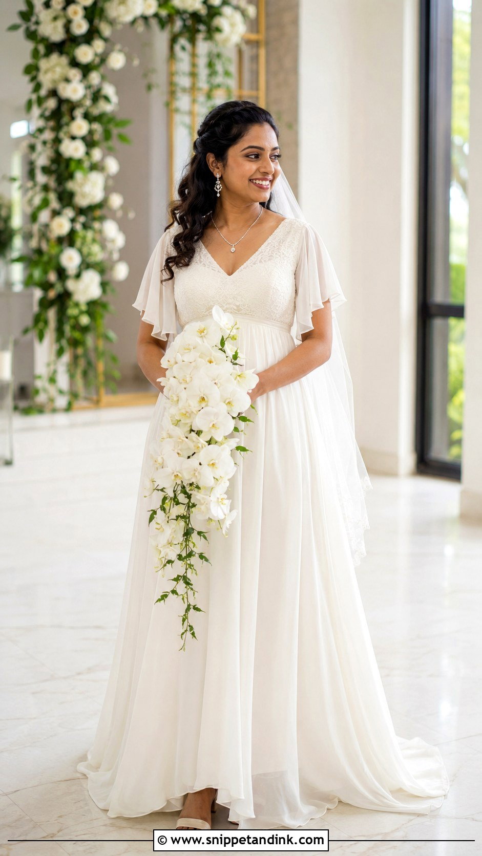 Kerala Christian Bride Empire Waist Gown - Snippet and Ink - 20 Kerala Christian Bride Gown Ideas