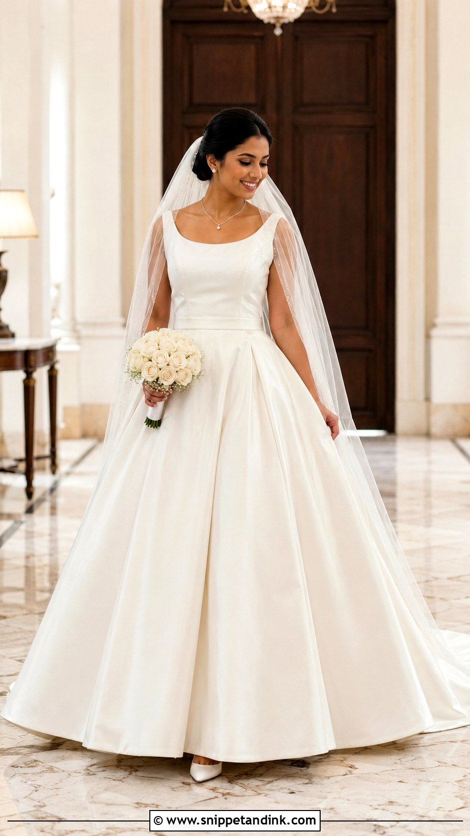 Kerala Christian Bride Satin Ball Gown - Snippet and Ink - 20 Kerala Christian Bride Gown Ideas