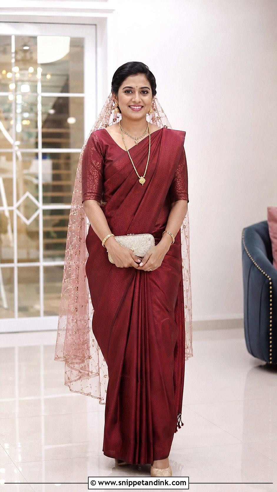 Kerala Manthrakodi Saree Wedding Outfit - Snippet and Ink - 20 Kerala Wedding Dress Ideas