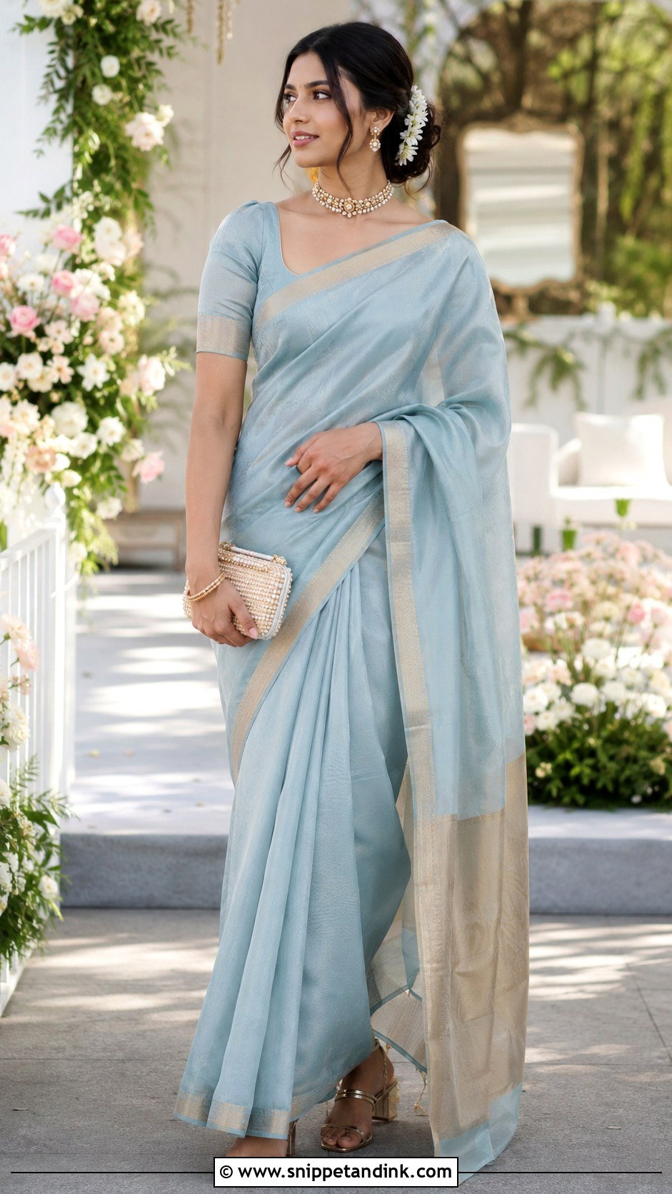 Kerala Pastel Silk Saree Wedding Outfit - Snippet and Ink - 20 Kerala Wedding Dress Ideas