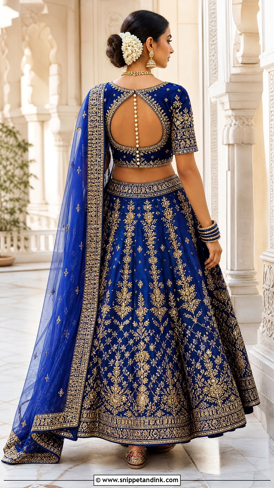 Keyhole Back Bridal Lehenga Blouse - Snippet and Ink - 20 Bridal Lengha Blouse Designs