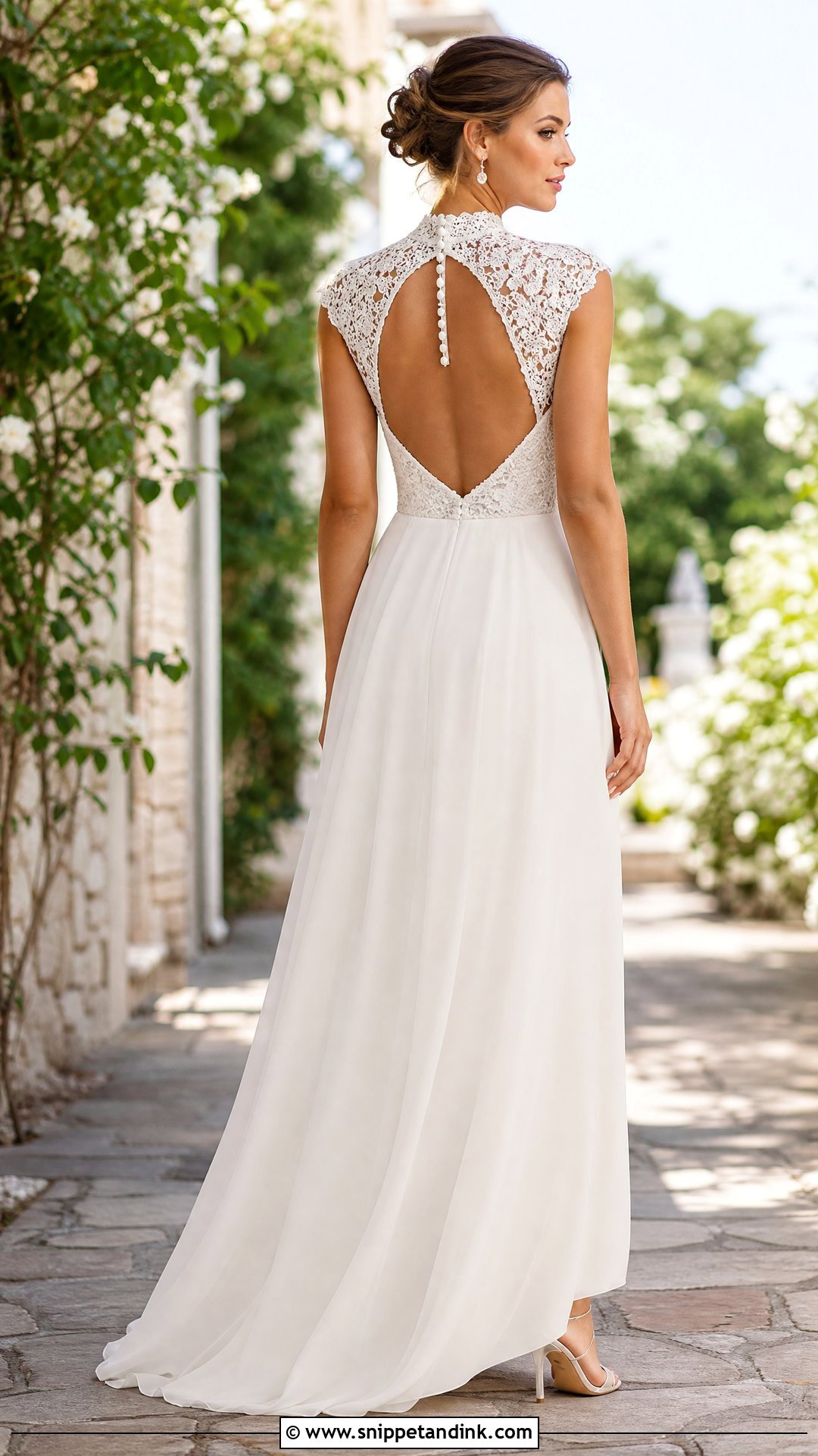 Keyhole Back Wedding Dress - Snippet and Ink - 20 Wedding Dress Back Detail Ideas