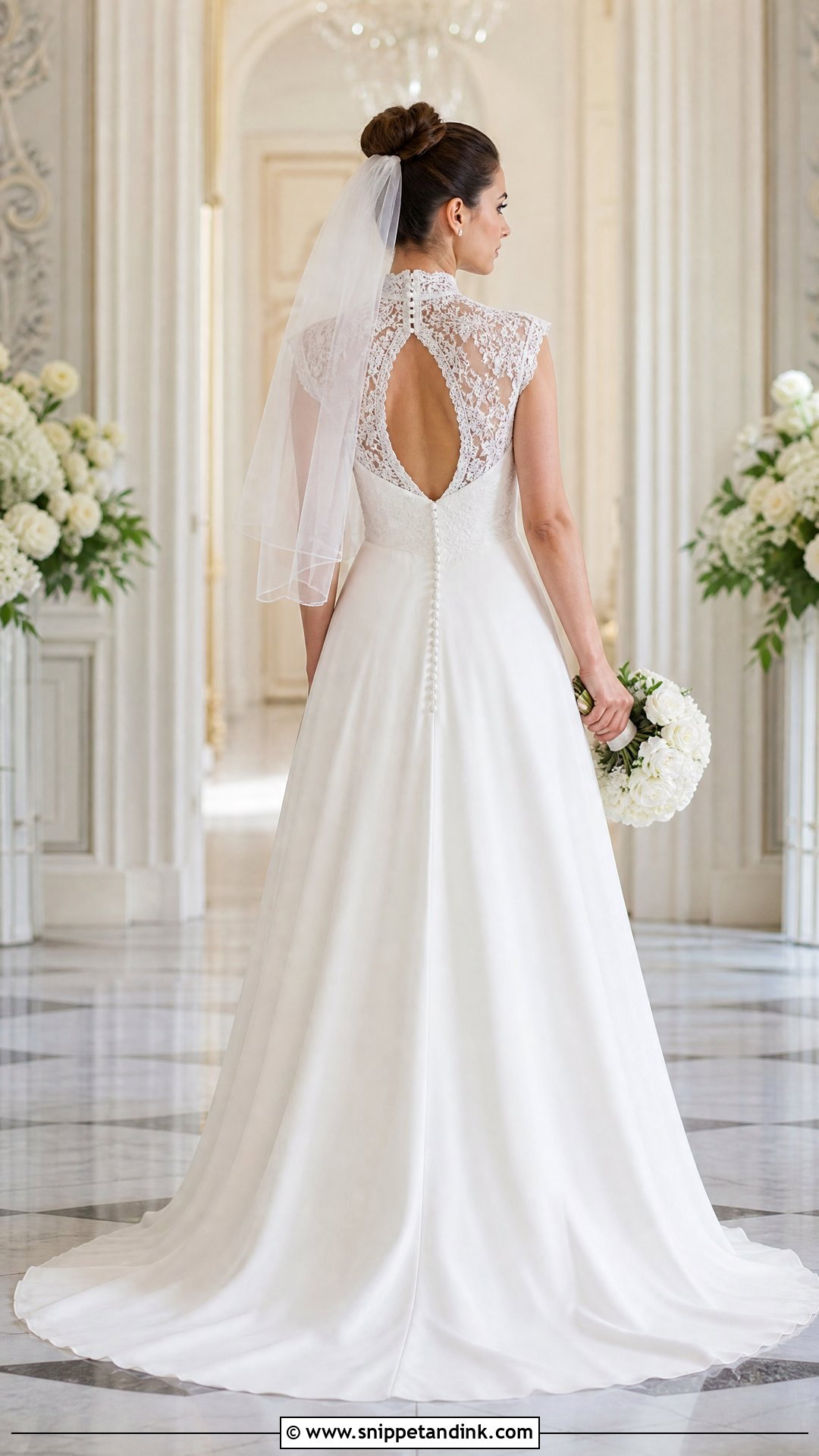 Keyhole Illusion Back Wedding Dress - Snippet and Ink - 20 Illusion Back Wedding Dress Ideas