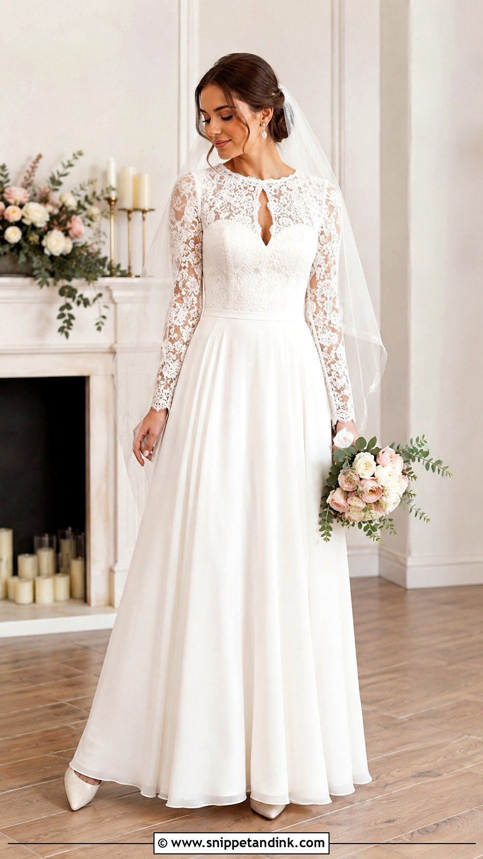 Keyhole Neckline Wedding Dress - Snippet and Ink - 25 Wedding Dress Neckline Ideas