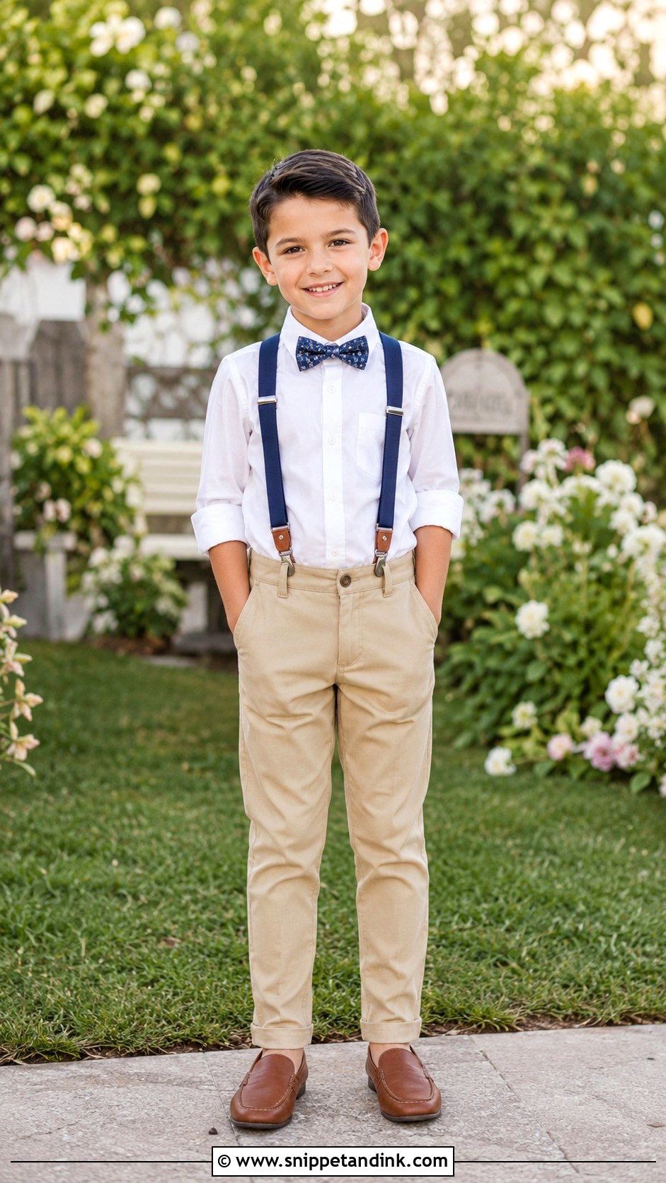 Khaki Pants Boys Wedding Outfit - Snippet and Ink - 25 Kids Wedding Outfits Boys