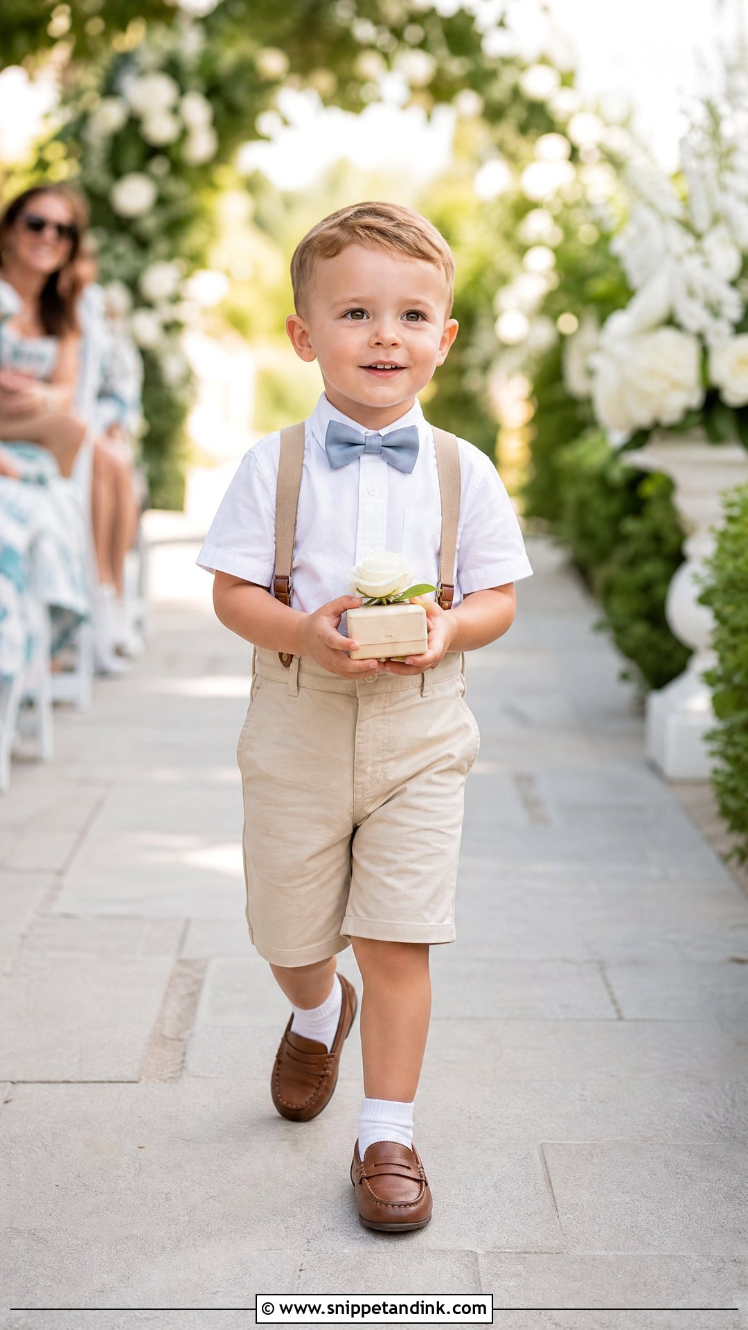 Khaki Shorts Toddler Ring Bearer Outfit - Snippet and Ink - 20 Toddler Ring Bearer Outfit Ideas