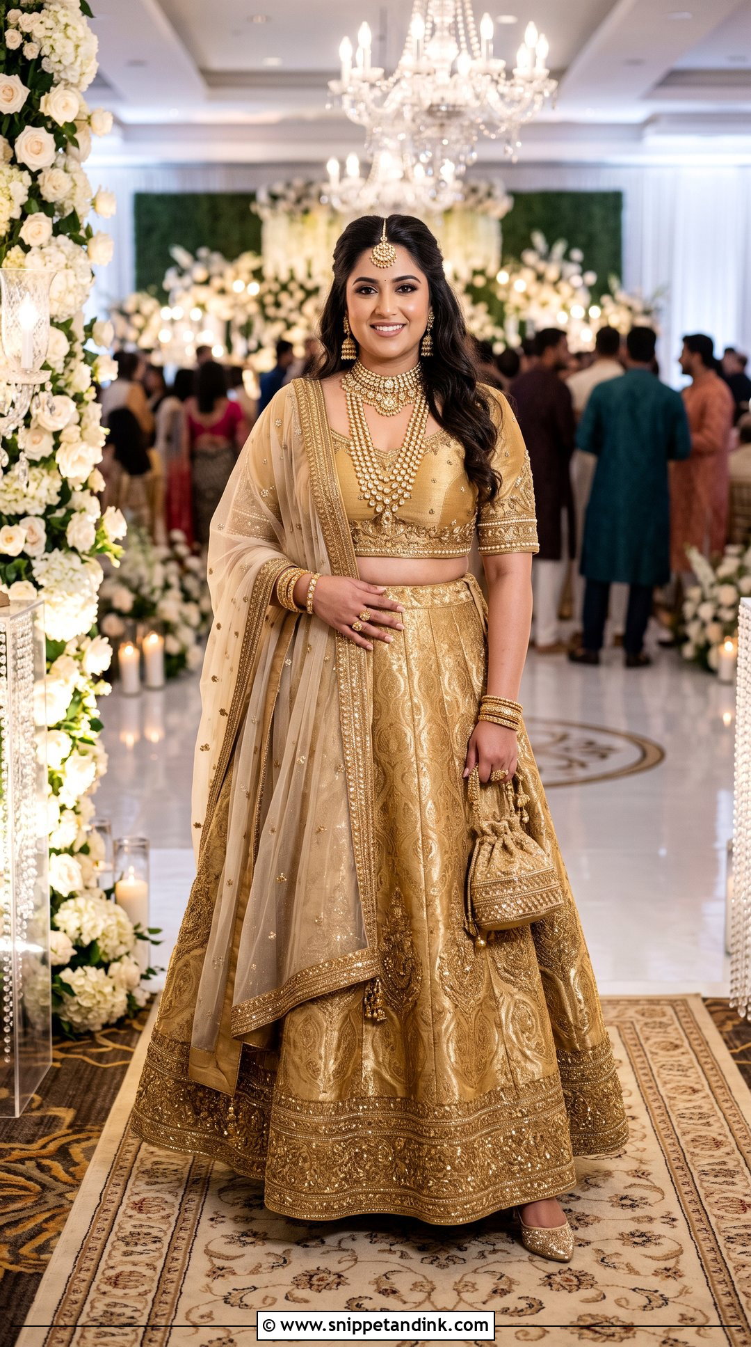 Khloe Kardashian Ambani Wedding Lehenga - Snippet and Ink - 20 Ambani Wedding Celebrity Outfits