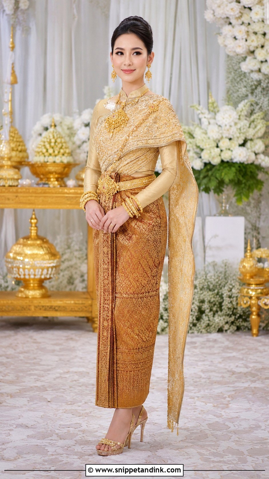 Khmer Wedding Dress With Sbai - Snippet and Ink - 25 Khmer Wedding Dress Ideas