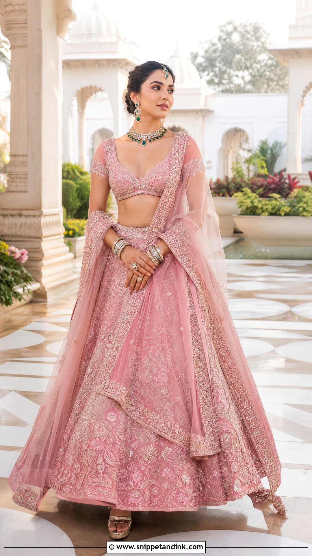 Kiara Advani Pink Bridal Lehenga - Snippet and Ink - 20 Kiara Advani Wedding Outfits