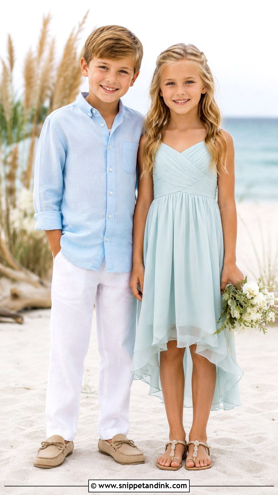 Kids Beach Wedding Outfit - Snippet and Ink - 30 Kids Wedding Outfits
