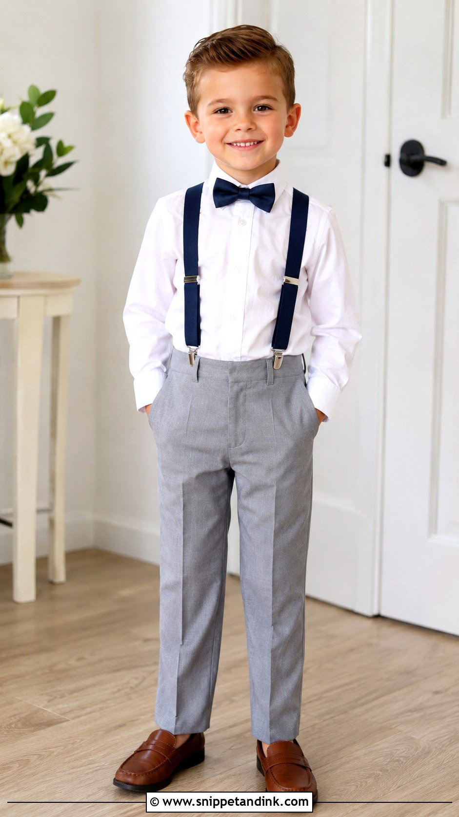 Kids Bow Tie Wedding Outfit - Snippet and Ink - 30 Kids Wedding Outfits