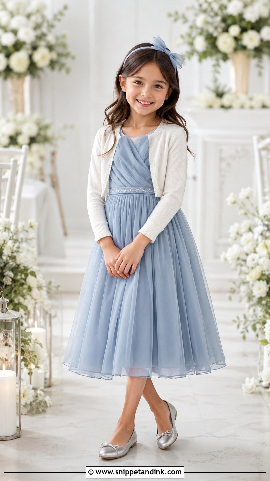 Kids Chiffon Dress Wedding Outfit - Snippet and Ink - 30 Kids Wedding Outfits