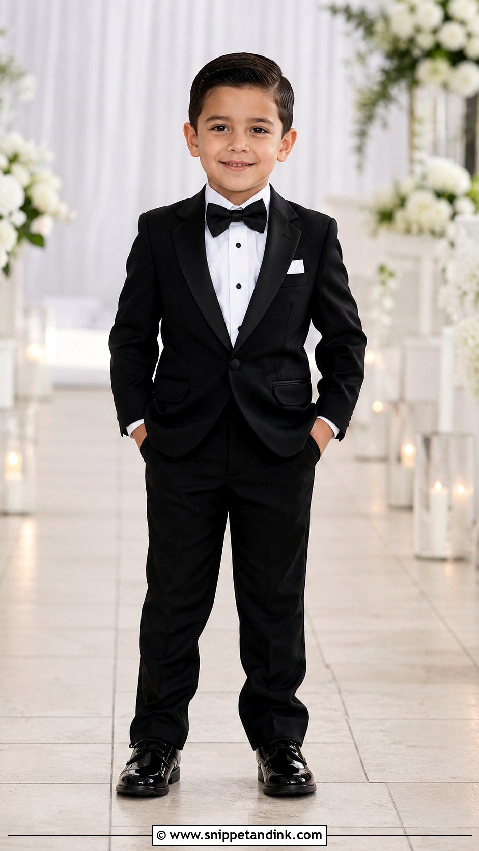 Kids Tuxedo Wedding Outfit - Snippet and Ink - 30 Kids Wedding Outfits