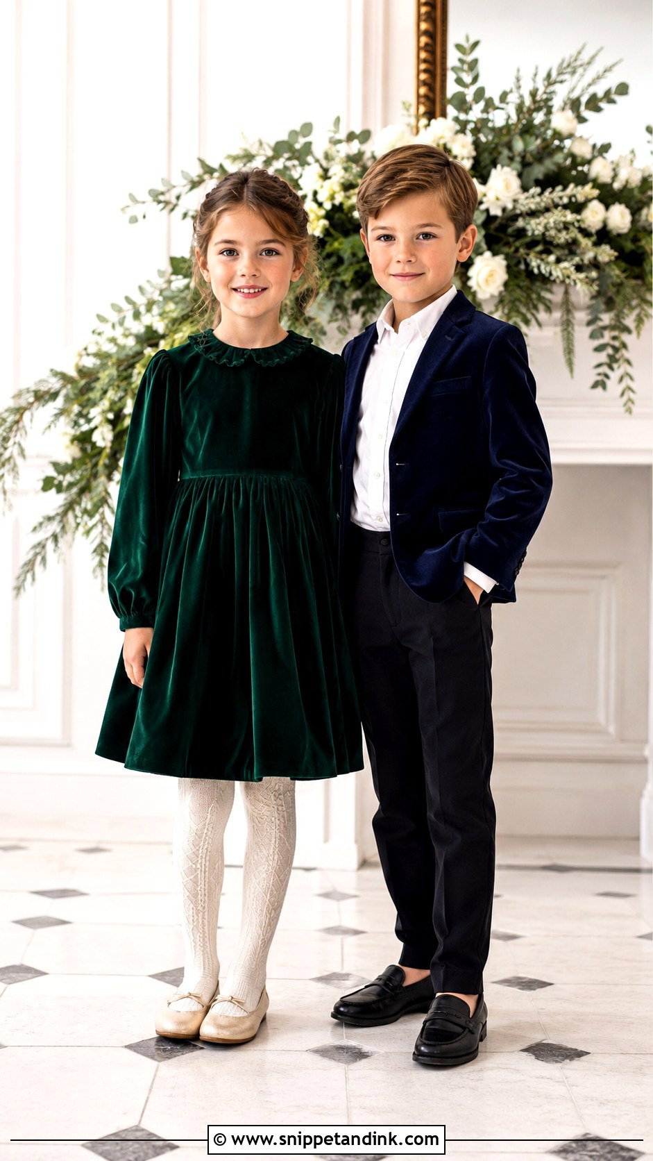 Kids Velvet Wedding Outfit - Snippet and Ink - 30 Kids Wedding Outfits