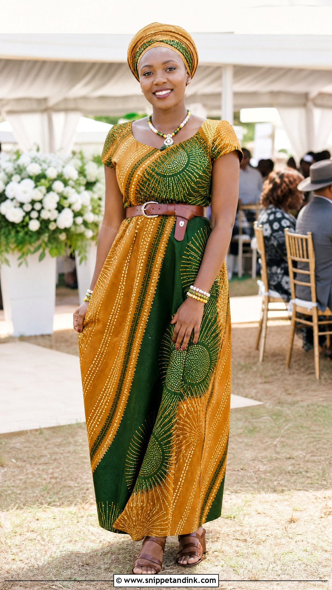Kikuyu Kitenge Bridal Outfit - Snippet and Ink - 20 Traditional Marriage Dress Ideas