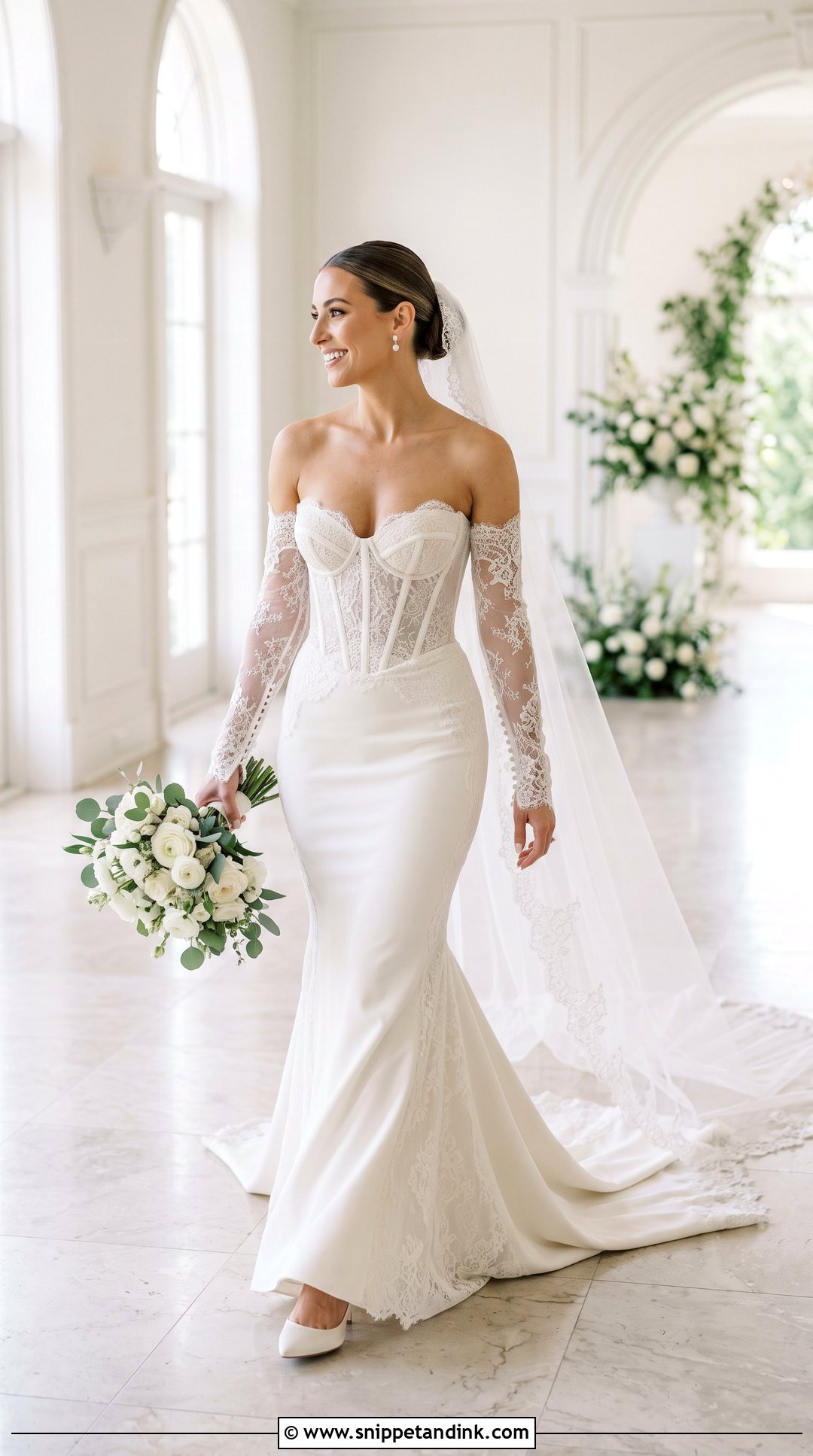 Kim K Wedding Dress With Detachable Sleeves - Snippet and Ink - 20 Kim K Wedding Dress Ideas