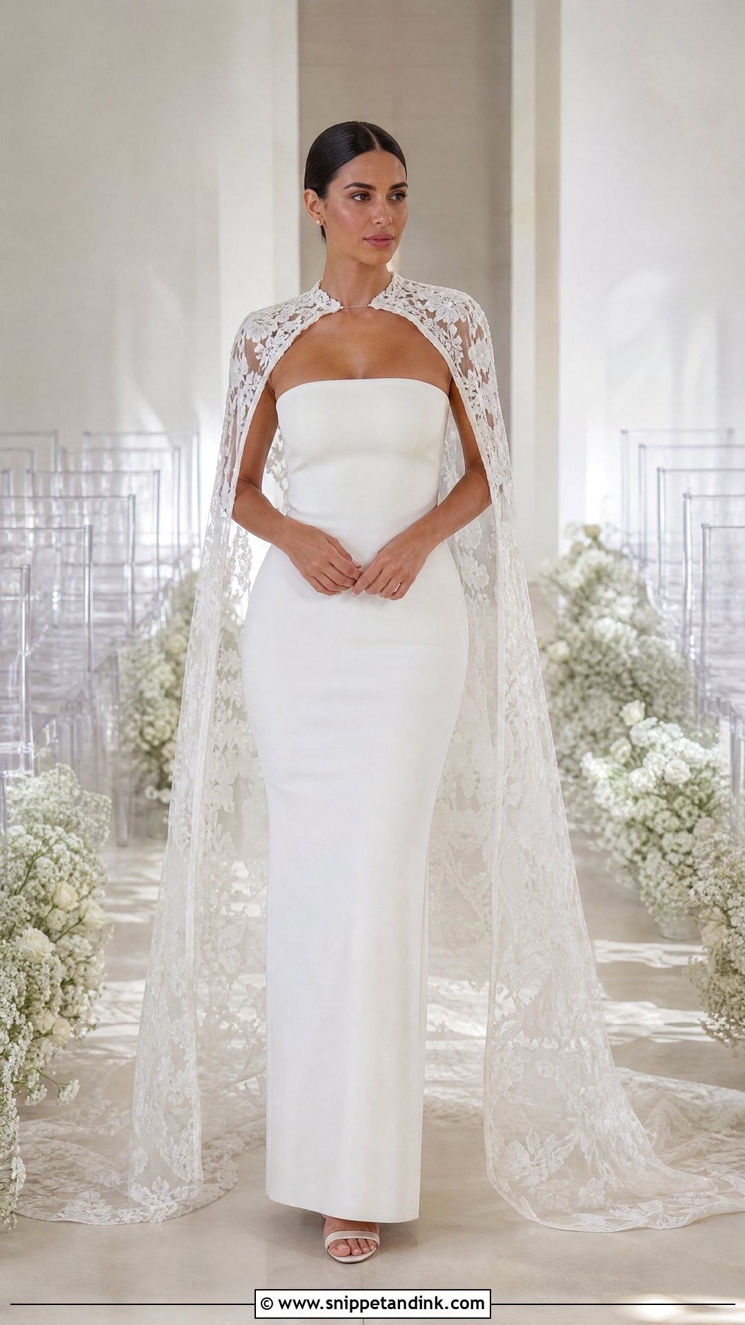 Kim K Wedding Dress With Lace Cape - Snippet and Ink - 20 Kim K Wedding Dress Ideas
