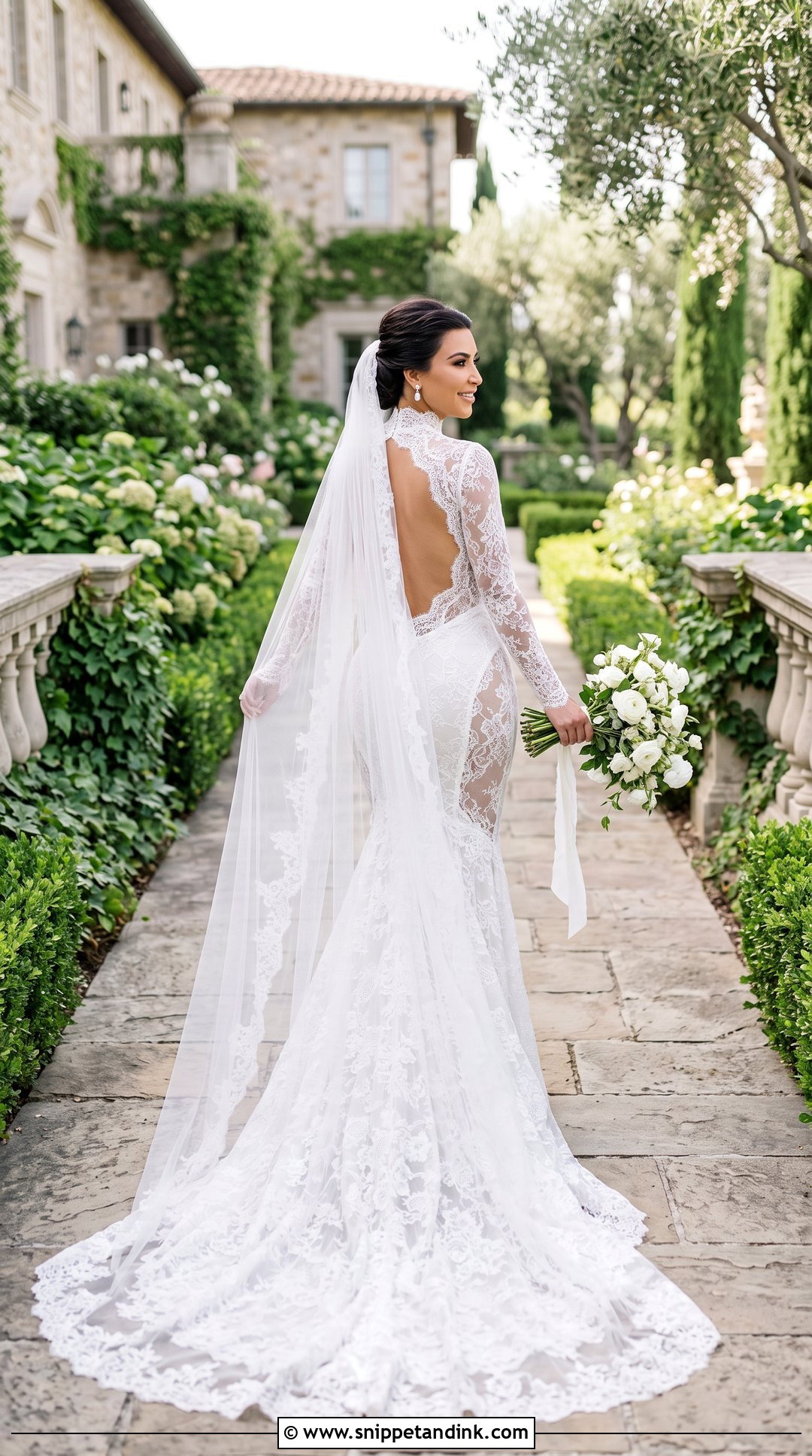 Kim Kardashian Wedding Dress - Snippet and Ink - 20 Celebrities Wedding Dresses