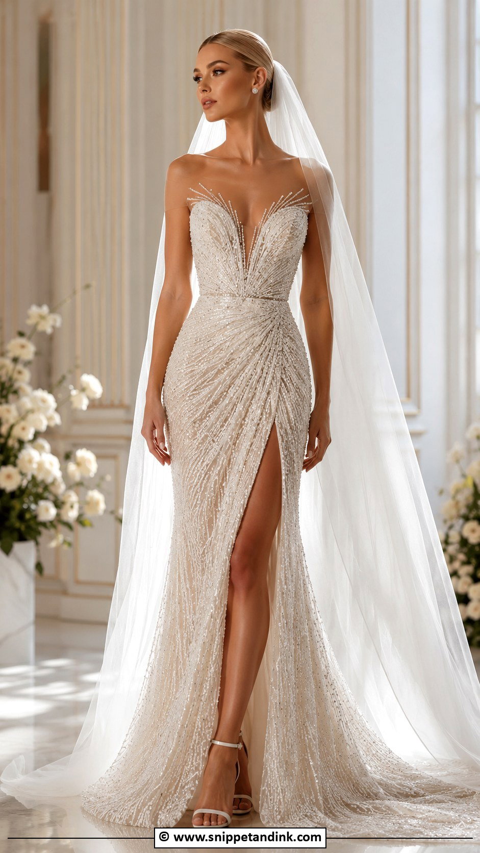 Kim Kassas Beaded Wedding Dress - Snippet and Ink - 30 Kim Kassas Wedding Dresses