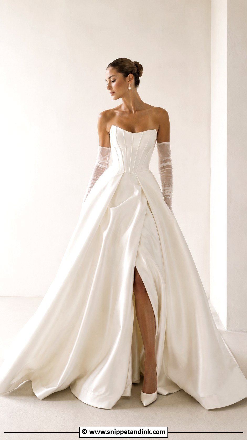 Kim Kassas Bridal Gown With Gloves - Snippet and Ink - 30 Kim Kassas Wedding Dresses