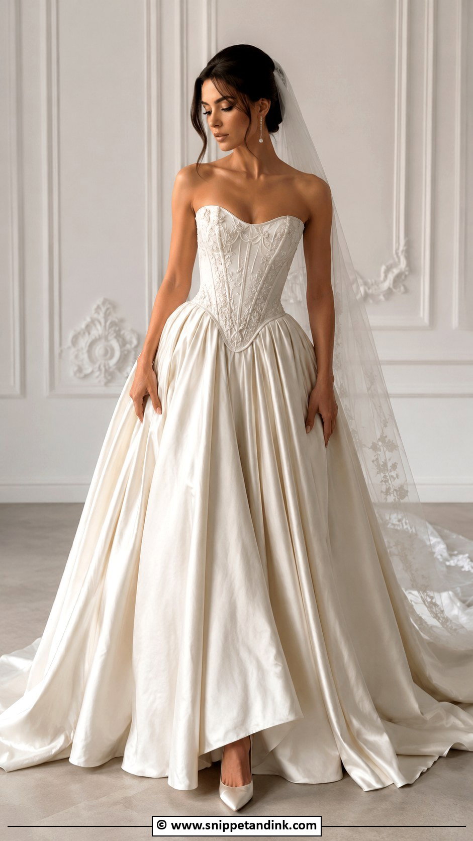 Kim Kassas Corset Ball Gown Wedding Dress - Snippet and Ink - 30 Kim Kassas Wedding Dresses