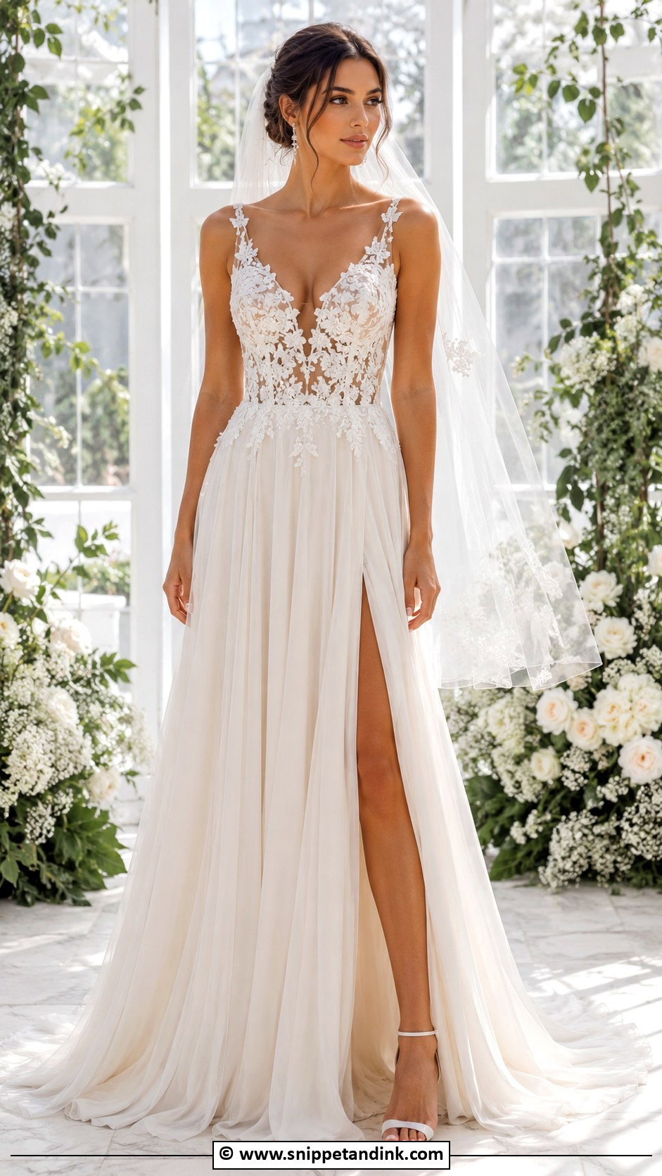 Kim Kassas Floral Lace Wedding Dress - Snippet and Ink - 30 Kim Kassas Wedding Dresses