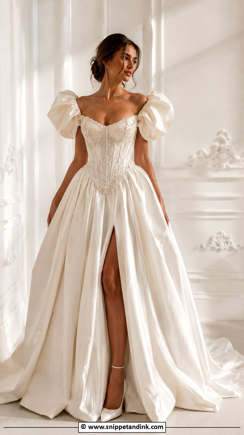 Kim Kassas Off Shoulder Wedding Dress - Snippet and Ink - 30 Kim Kassas Wedding Dresses