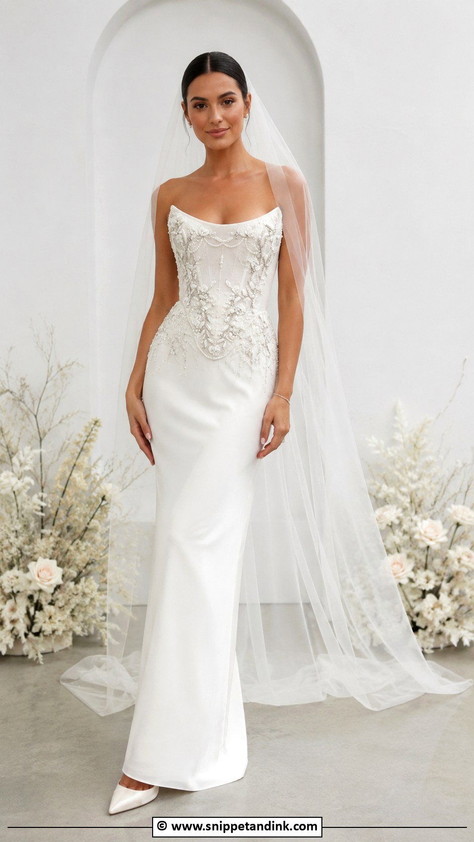 Kim Kassas Sheath Wedding Dress - Snippet and Ink - 30 Kim Kassas Wedding Dresses