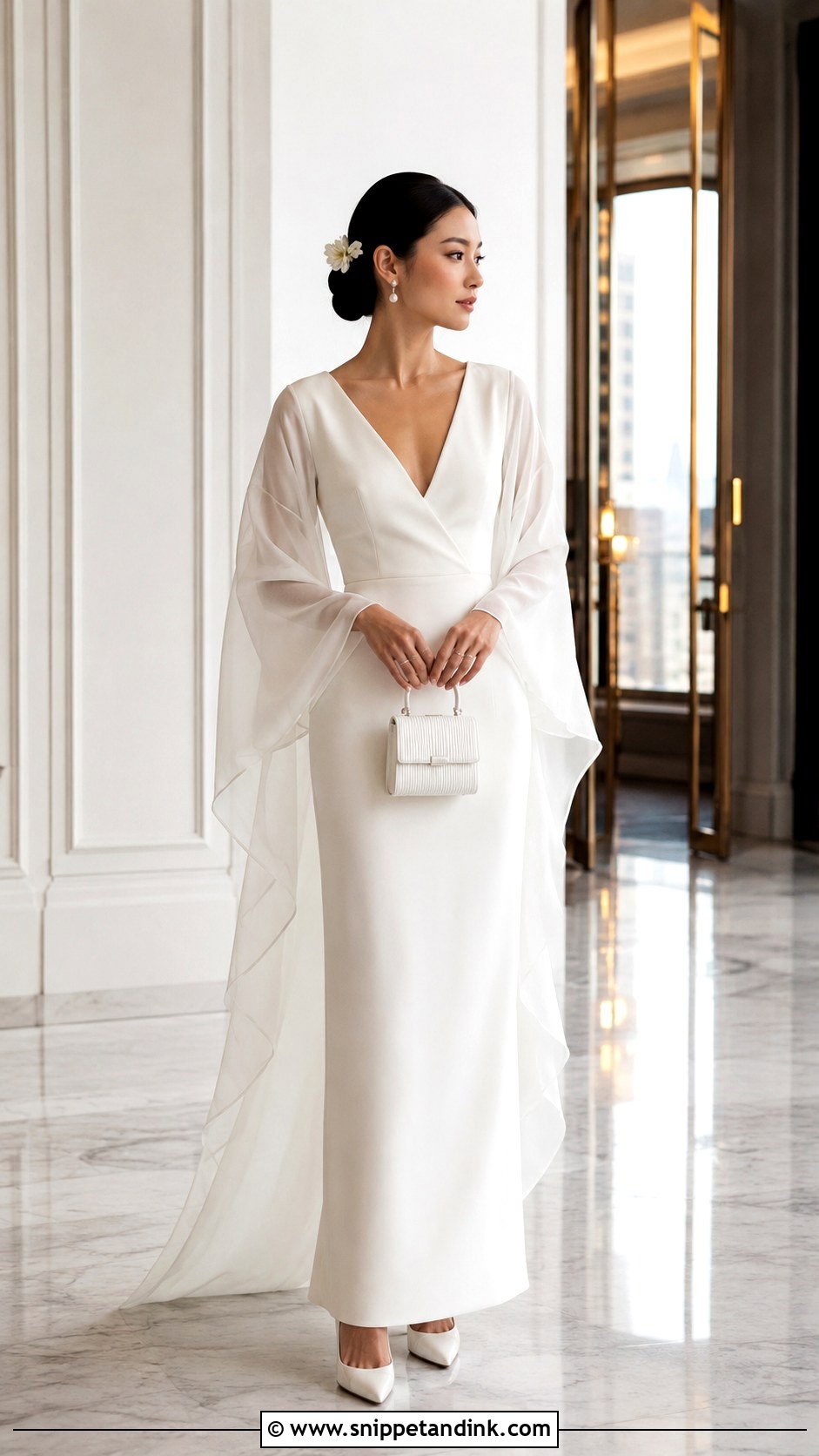 Kimono Sleeve Japanese Wedding Dress - Snippet and Ink - 20 Modern Japanese Wedding Dress Ideas