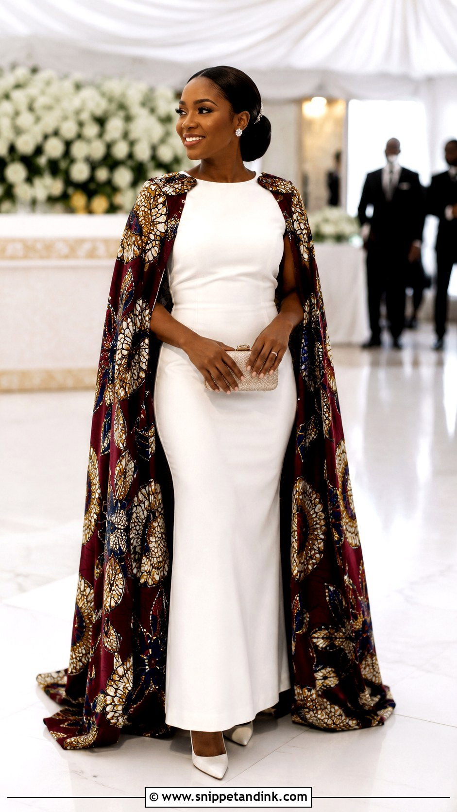 Kitenge Cape Wedding Dress - Snippet and Ink - 20 Kitenge Wedding Dress Designs