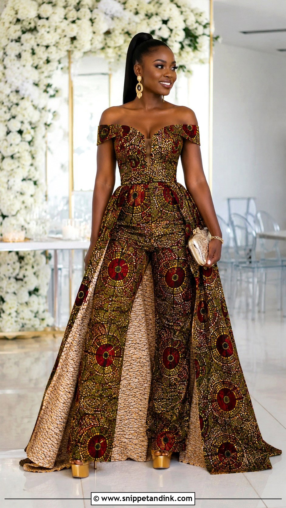 Kitenge Jumpsuit Wedding Outfit - Snippet and Ink - 20 Kitenge Wedding Dress Designs
