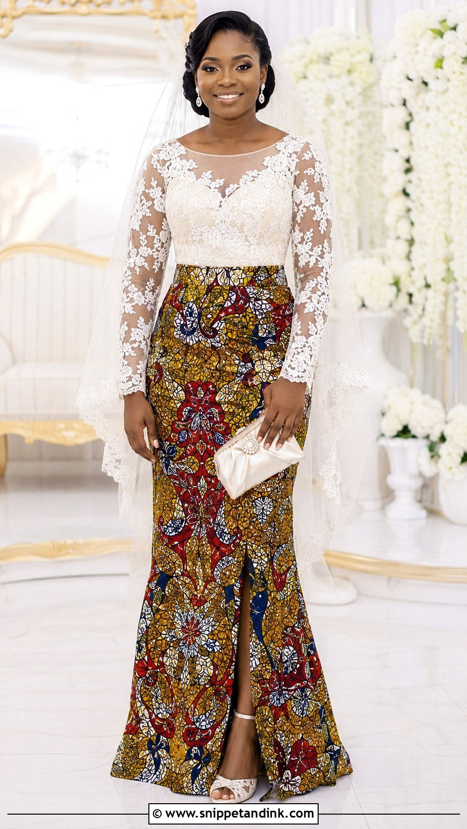 Kitenge Lace Wedding Dress - Snippet and Ink - 20 Kitenge Wedding Dress Designs
