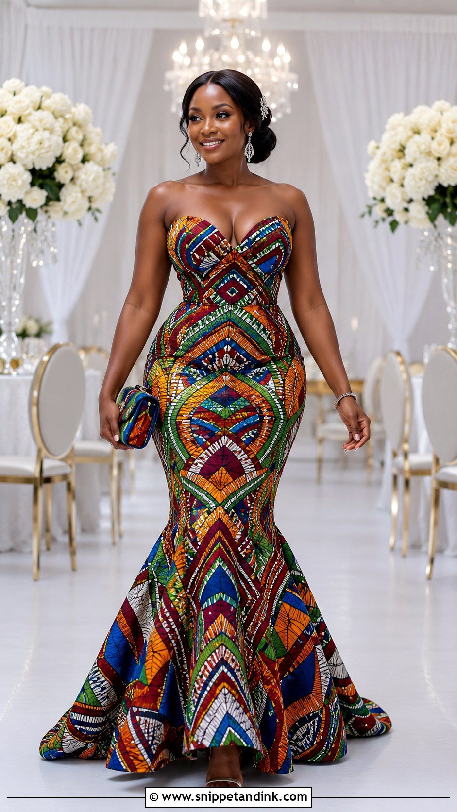 Kitenge Mermaid Wedding Dress - Snippet and Ink - 20 Kitenge Wedding Dress Designs