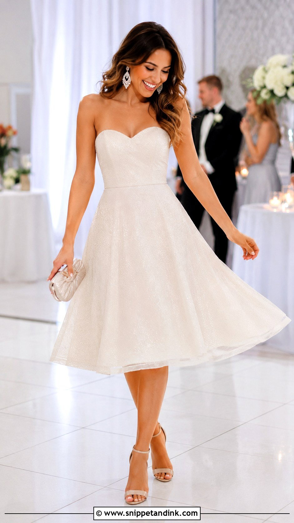 Knee Length Reception Wedding Dress - Snippet and Ink - 25 Knee Length Wedding Dress Ideas