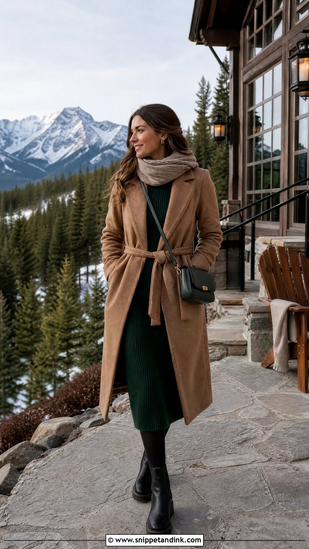 Knit Dress Mountain Honeymoon Outfit - Snippet and Ink - 20 Outfit for Honeymoon Ideas