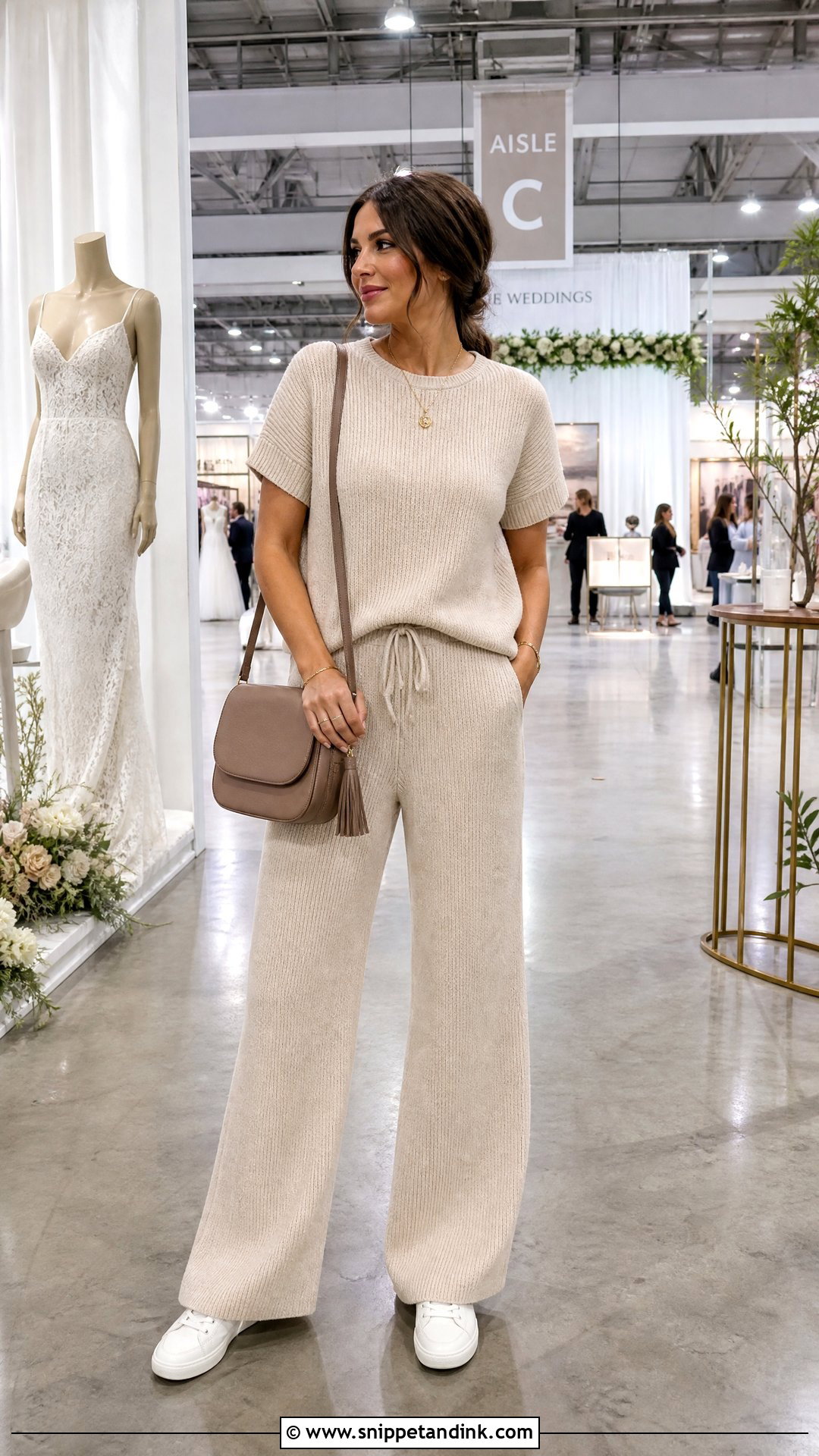 Knit Matching Set Wedding Expo Outfit - Snippet and Ink - 20 Wedding Expo Outfit Ideas