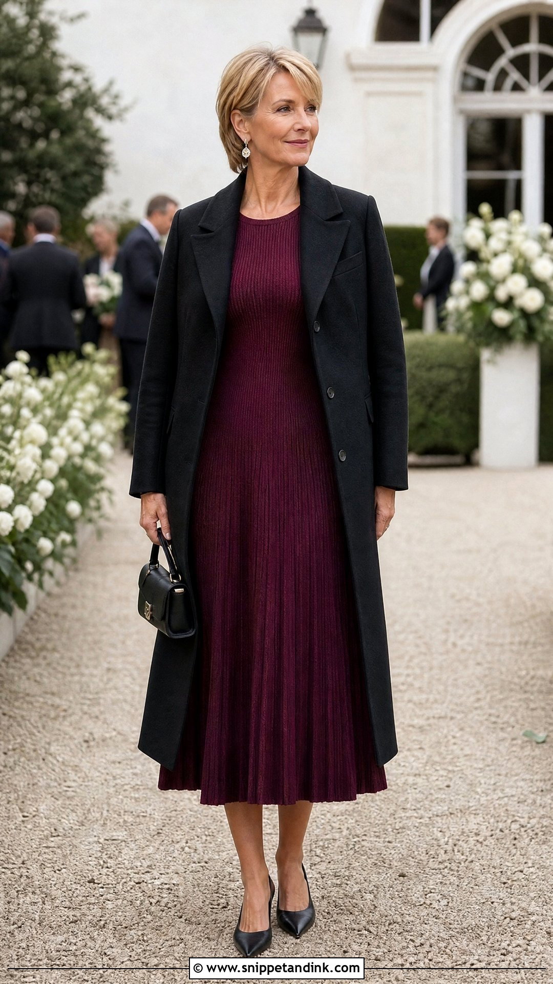 Knit Midi Dress Outdoor Wedding Outfit - Snippet and Ink - 20 Outdoor Wedding Outfit Ideas