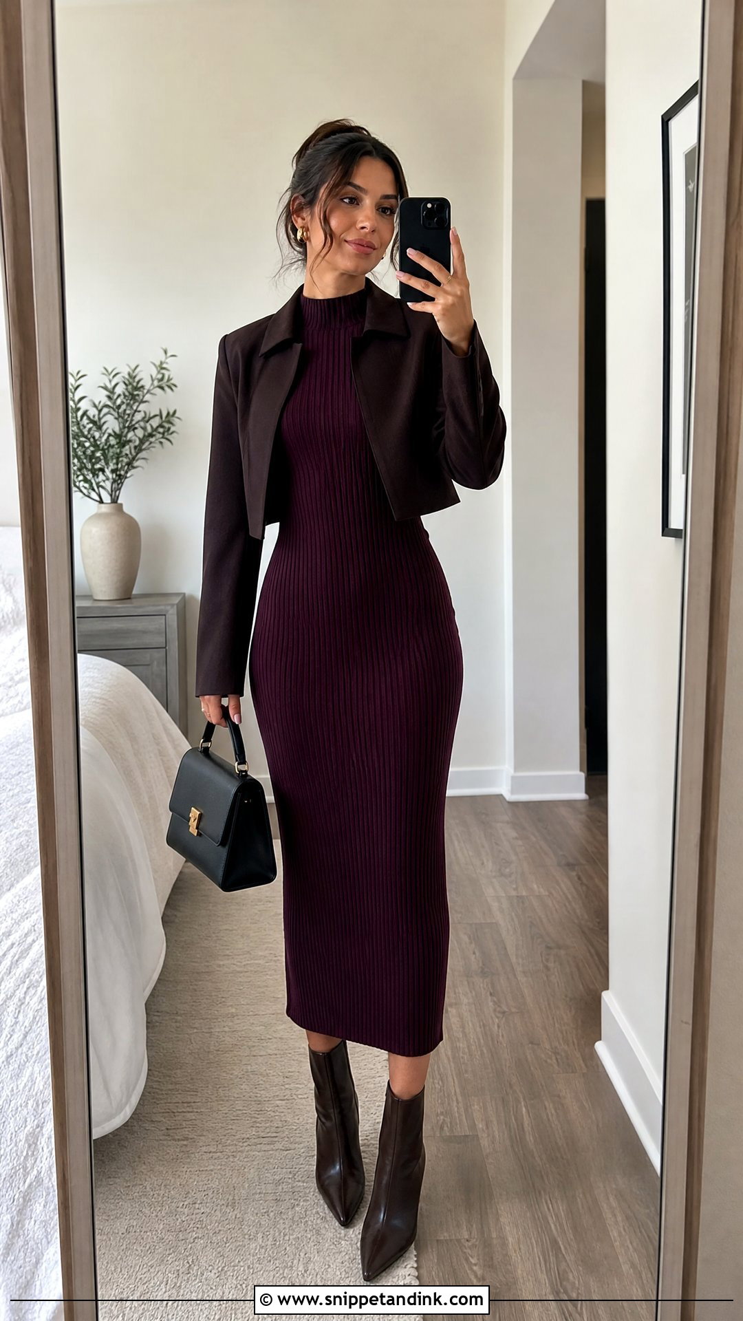 Knit Midi Dress Rehearsal Outfit - Snippet and Ink - 25 Rehearsal Outfit Ideas