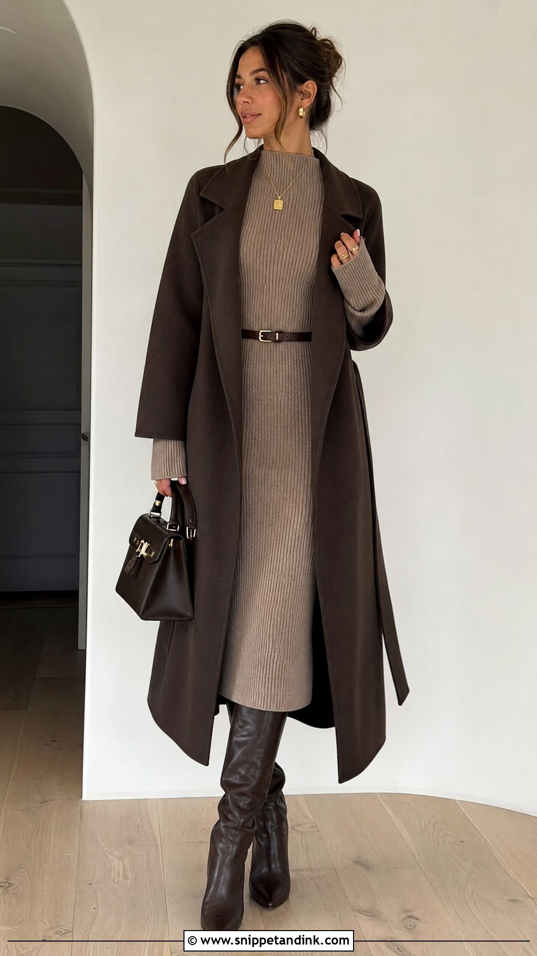 Knit Midi Dress Winter Rehearsal Dinner Outfit - Snippet and Ink - 25 Winter Rehearsal Dinner Outfit Ideas